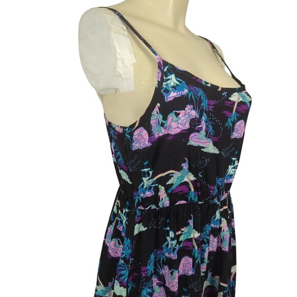 Disney Her Universe Sundress Mermaid Lagoon Peter pan Spaghetti strap Flowy sz S - Picture 9 of 16
